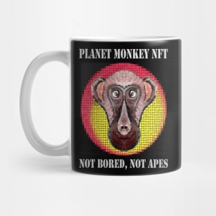 Planet Monkey Cute Animals Not Bored Apes Mug